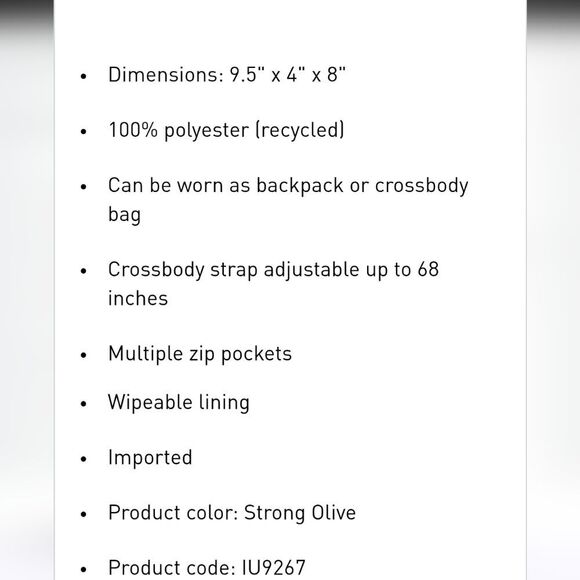 Adidas Originals Micro 3.0 Mini Backpack- Oluve Strata Green - Picture 4 of 9